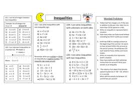 1) represent the following inequalities in the interval notation 5) to secure a grade one must obtain an average of 90 marks or more in 5 subjects each of maximum 100 marks. Representing And Solving Inequalities Teaching Resources