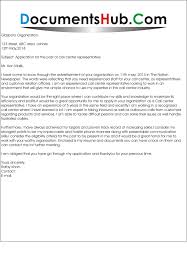 Job Application Letter For Call Center Agent