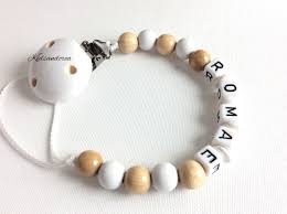 Attache Sucette Attache Tetine Personnalisee Au Nom De Bebe Etsy Attache Tetine Attache Tetine Personnalise Attache Sucette