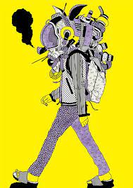 illustration motograph 森 俊博 toshihiro mori グラフィックデザインイラスト イラストデザイン ガスマスク イラスト