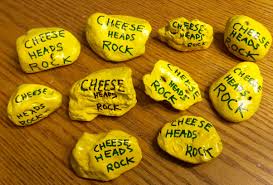 Green Bay Packers Cheesehead Painted Rocks Done By Holly N Painted Rocks Green Bay Packers Cheesehead Rock