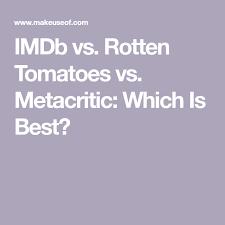 Imdb Vs Rotten Tomatoes Vs Metacritic Which Movie Ratings Site Is Best Rotten Tomatoes Rotten Best