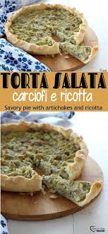 Torta di carciofi e ricotta. Torta Salata Carciofi E Ricotta Torta Salata Ricetta Vegetariana Ricetta Per Pic Nic Ricette Veloci Savor Ricette Ricette Fatte In Casa Piatti Vegetariani