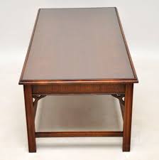 Coffee table in mahogany a project plan for coffee table with elegant legs that are tapered on the planer and shaped by hand for more free project plans from fine woodworking. Large Antique Mahogany Coffee Table Antiques Atlas