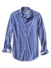 Grant Fit Custom 078 Wash Slubbed Shirt Banana Republic Shirts Casual Shirts For Men Mens Outfits