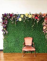 Banish That Grass Is Always Greener Mentality And Put Together Some Astro Turf Projects You Can Be Sure Ar Diy Backdrop Floral Backdrop Backdrops For Parties