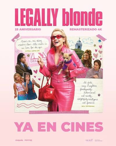 EL ROSA VUELVE A ESTAR DE MODA EN EL CINE! 💖👜 @cinepolismx trae de regreso '#LegalmenteRubia' por su 25º aniversario. ¡Paren todo! ✨ A partir de hoy, ya pueden disfrutar en la