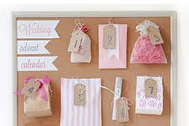 Pink crafter my sister s wedding advent calendar. 12 Things To Include In Your Wedding Advent Calendar Weddingsonline
