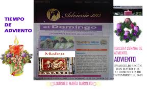 Confesion Y Eucaristia Recibidos Tiempo De Adviento Tercer Domingo 15 De Diciembre Del 2013 Tercera Semana De Adviento Parte 4 Evangelio San Mateo