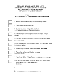 Sila bawa dokumen asal dan salinan yang telah disahkan. Pdf 3 3 Senarai Semak Permohonan Sokongan Visa Pas Lawatan Ikhtisas Bawah 18 Tahun Pdf Uhisyam Sriib Academia Edu
