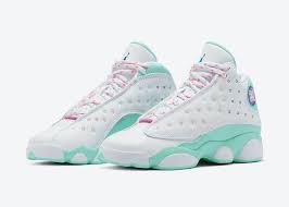 Air Jordan 13 Gs Aurora Green Digital Pink 439358 100 Release Date Sbd In 2020 Air Jordans Nike Air Jordan Retro Jordans