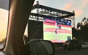 Welcome to the official dodger stadium aerial page. Los Angeles Dodgers Host Postseason Drive Ins For Fans