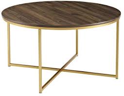 Walker Edison 36 Coffee Table With X Base Coffee Table Mid Century Modern Coffee Table Modern Coffee Tables
