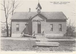 Larch Street School In 1870 From 1980 Book Lansing Mi Lansing Street Michigan