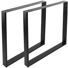Tischbeine Rechteckig Aus Stahl 680 X 80 X 710 Mm 2 Pack Cablematic