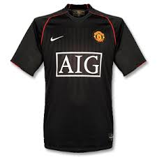 Manchester united 2007 2008 original football jersey shirt rooney england reds. Manchester United 2007 Away Jersey