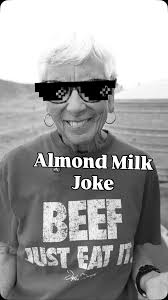 Why we call it almond “milk” 😏🥛