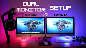Imac Dual Monitor Setup Youtube