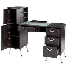 Eurostyle Manicure Table Retro Design In Rich Ebony Color Model Mkg 767 Each Manicure Table Salon Decor Studio Nail Salon Decor
