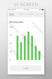 Chart Analysis Data Software Mobile App Interface Ui
