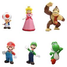 As a kid i often found myself sitting in front of my game console for hours with my fingers. Buy 6 Pcs Super Mario Brothers Figures Set Children S Toy Cake Topper Decoration Supplies Online In Indonesia B08mztf3wc