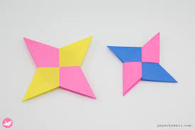 You can use different kinds of paper to make your star. Origami Symmetrical Shuriken Star Tutorial Paper Kawaii