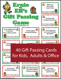 Full project is ready to cut in cricut design space. Elf Gift Passing Game Printable Gift Exchange Christmas Game