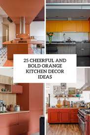 Red and orange kitchen decor. 25 Cheerful And Bold Orange Kitchen Decor Ideas Shelterness