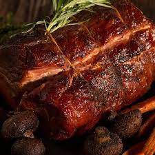 Place the seasoned pork loin roast on the grill, fat side up. Smoked Pork Loin Recipe Traeger Grills