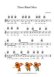 Three Blind Mice Music Lessons For Kids Nursery Songs Children Songs Lyrics