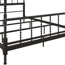 Wrought iron sleigh bed frame. Dhp Emerson Metal Canopy Bed In Queen Size Frame In Black De98046