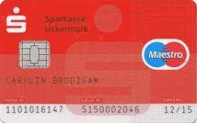 Your sparkasse offers a number of different kinds of current accounts designed to meet a range of different needs. Bank Card Sparkasse Uckermark Sparkasse Uckermark Germany Federal Republic Col De Ms 0050