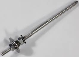 Iso certified hanger bolts manufacturer in india, check stainless steel dowel screws dimension chart, view astm a194 hanger bolt & ss dowel screws price list in mumbai. Stainless Steel Hanger Bolt With Hardware 3 8 X 8 Alte