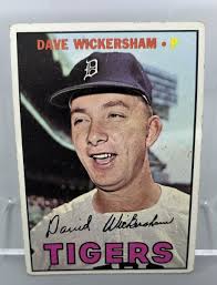1967 Topps Dave WICKERSHAM #112 Detroit TIGERS
