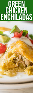 Green Chicken Enchilada Recipe Recipe Chicken Enchilada Recipe Green Chicken Enchiladas Green Enchilada Sauce