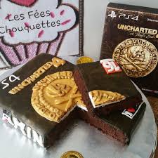 Cake Design 3d Jeu Video Uncharted Gateau Fait Maison Idee Gateau Fondant Au Chocolat