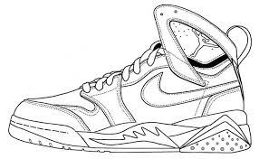 Basketball jordan shoe coloring pages color zini. Free Nike Jordan Shoes Coloring Pages For Kids To Print Ecolorings Info