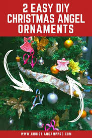 Tie off, and leave some string to hang the angel. 2 Easy Diy Angel Christmas Ornaments Christian Camp Pro