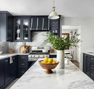 Specialized High Quality Navy Blue Shaker Kitchen Storage ...