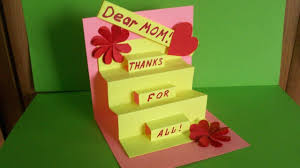 Cute Homemade Birthday Card Ideas For Grandma How To Make A Greeting Pop Up Card For Mom Birthday Mother S Day Step By Step Tutorial How T Creative Birthday Cards Cool Birthday Cards Sister Birthday Card
