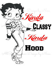 New Instant Download Available Betty Boop Kinda Hood Caricature