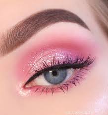 Pink Glitter Fairy Eye Makeup Pink Eye Makeup Eyeshadow Makeup Blue Eye Makeup