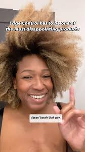 Are you applying edge control to your natural hair