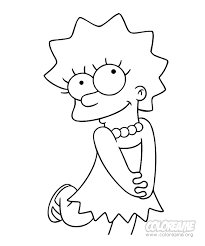 Lisa Simpsons Para Pintar Gif 567 680 Dibujos De Los Simpson Bart Simpson Dibujo Dibujos Animados Sencillos