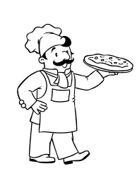 Ausmalbilder Pizzabacker Besteausmalbilder De