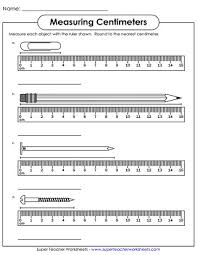 How to read centimeter ruler? Metric Measurement Worksheets Centimeters Cm And Millimeters Mm