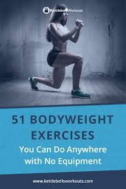 51 bodyweight exercises you can do anywhere