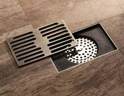 Antique Bronze Rectangular Floor Drain Cover Floor Drains Drain Cover Cottage Style Bathrooms