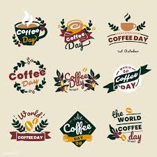 Download Premium Vector Of International Coffee Day Logo Set Vector 1203116