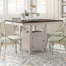 Reclaimed wood farmhouse table with butterfly leaf demo. Butterfly Leaf Pub Table Kitchen Dining Tables You Ll Love In 2021 Wayfair